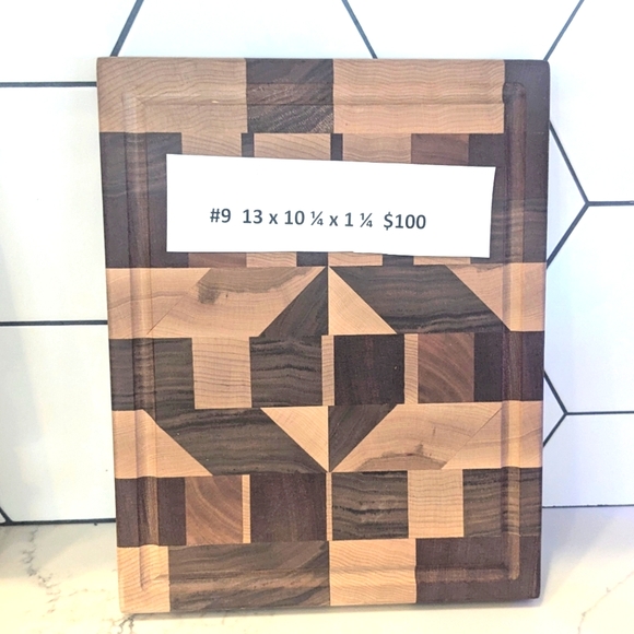 Handmade Wooden Cutting Chopping  Charcuterie Board - Picture 1 of 4